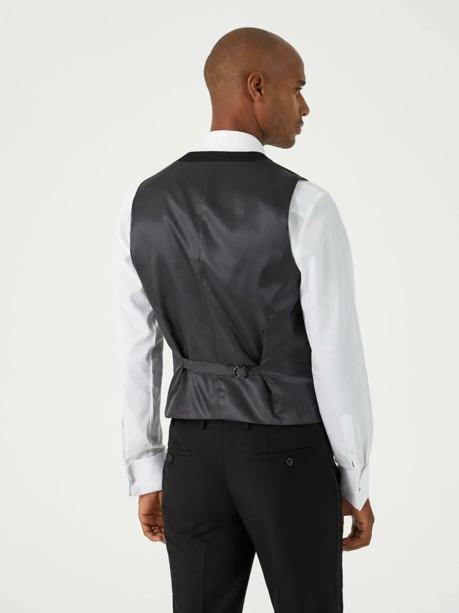 Skopes Black Sinatra Suit Scoop Waistcoat Hot