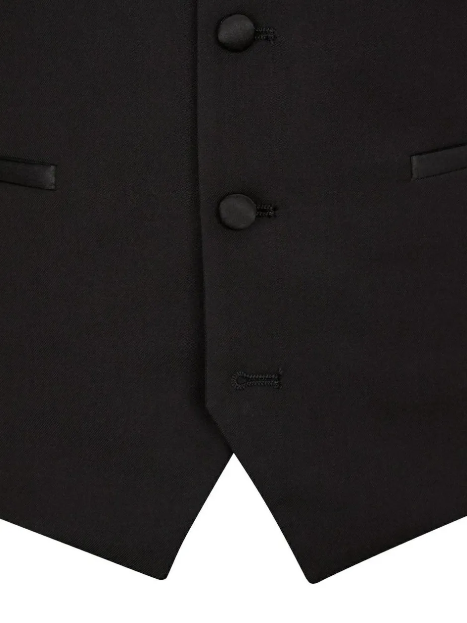 Skopes Black Sinatra Suit Scoop Waistcoat Hot