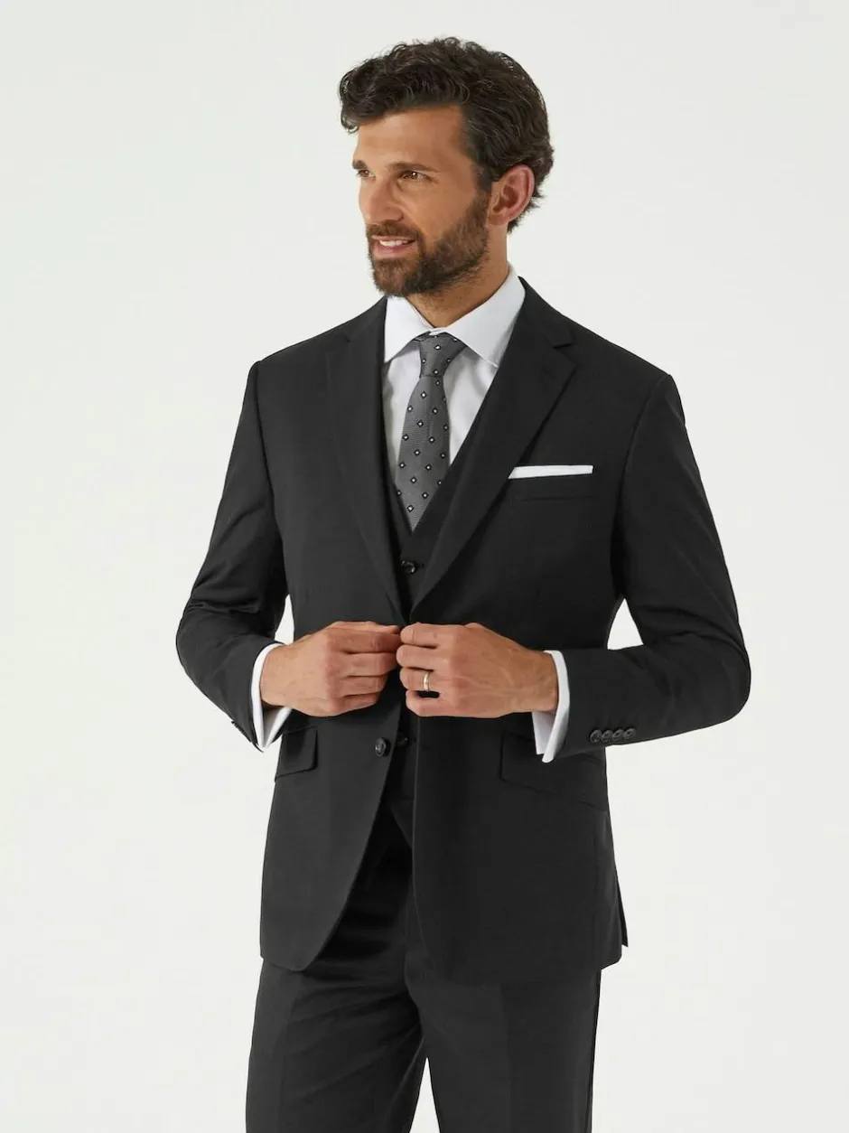 Skopes Slim Tailored Fit Farnham Suit Jacket Black Best