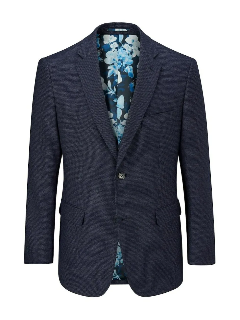 Skopes Blue Boyd Puppytooth Tailored Fit Suit Jacket Online