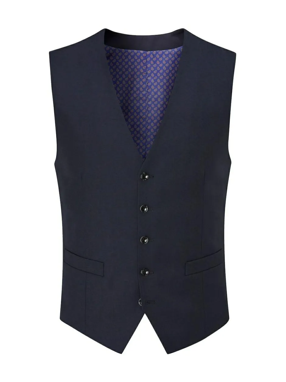 Skopes Farnham Single Breasted Suit Waistcoat Blue Best