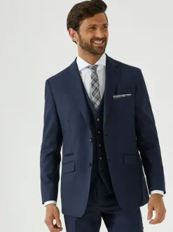 Skopes Blue Tailored Fit Wool Blend Joss Suit Jacket Hot