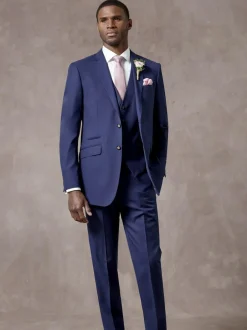 Skopes Blue Tailored Fit Wool Blend Joss Suit Jacket Hot