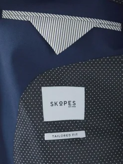 Skopes Blue Tailored Fit Wool Blend Joss Suit Jacket Hot