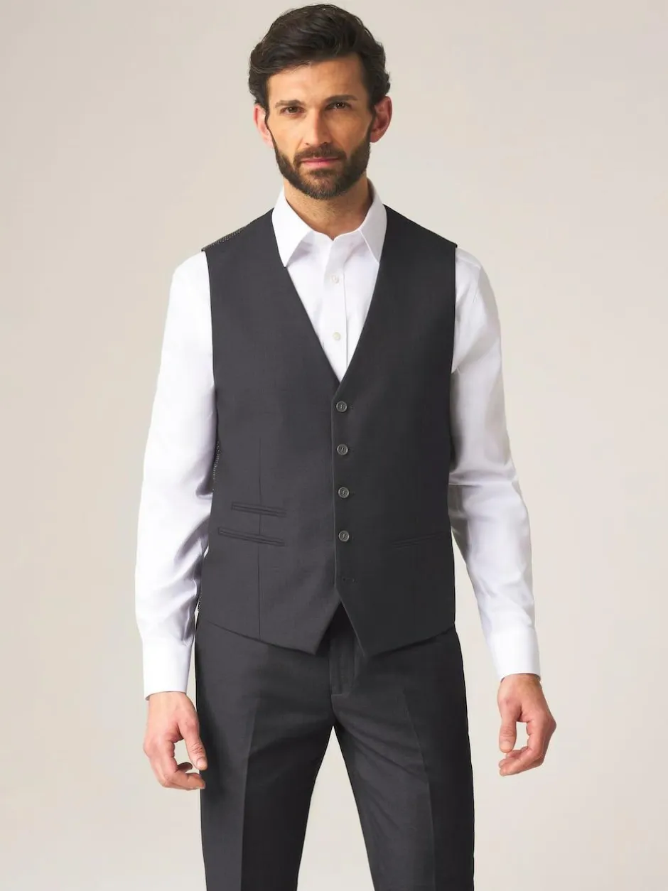 Skopes Madrid Regular Fit Suit Waistcoat Dark Grey Clearance