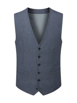 Skopes Dark Grey Single Breasted Harcourt Single Breasted Tailored Fit Suit Waistcoat New