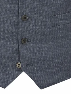 Skopes Dark Grey Single Breasted Harcourt Single Breasted Tailored Fit Suit Waistcoat New