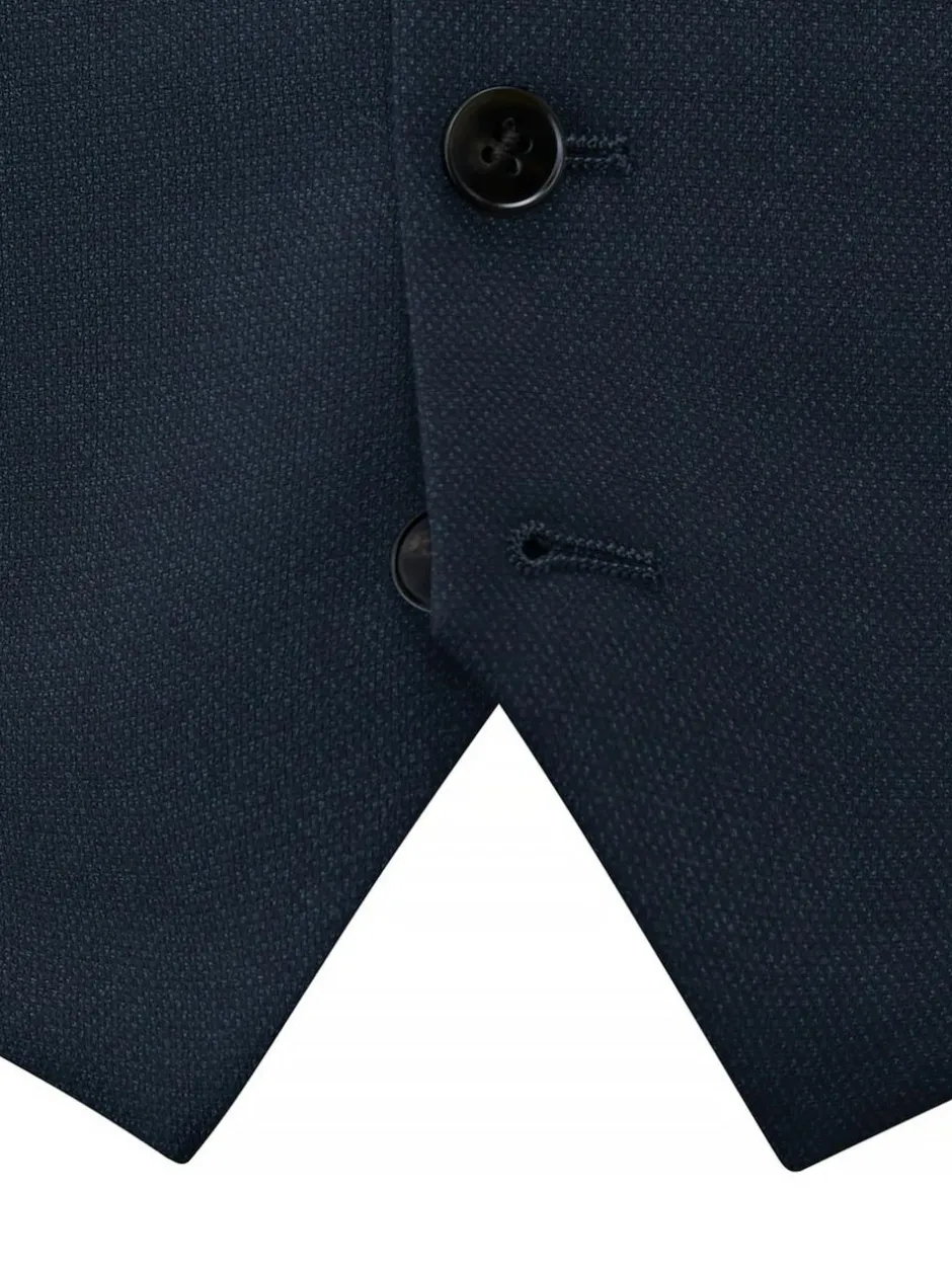 Skopes Dark Navy Blue Single Breasted Harcourt Single Breasted Tailored Fit Suit Waistcoat Hot