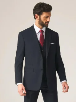 Skopes Tailored Fit Madrid Suit: Jacket Dark Navy Blue Clearance
