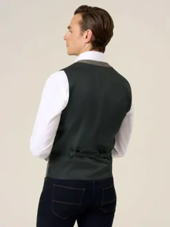 Skopes Green Boston Check Waistcoat Hot