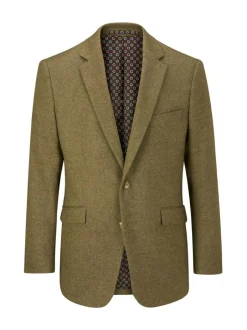 Skopes Fox Tailored Fit Textured Suit Jacket Green Hot
