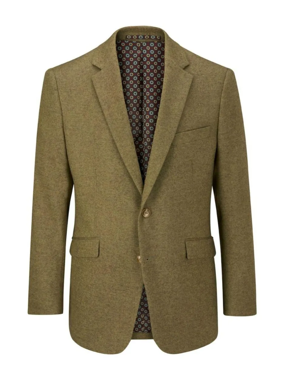 Skopes Fox Tailored Fit Textured Suit Jacket Green Hot
