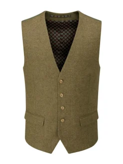 Skopes Fox Textured Suit Waistcoat Green Outlet