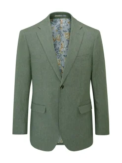 Skopes Tailored Fit Calvados Linen Blend Suit Jacket Green Best