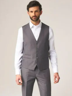 Skopes Madrid Regular Fit Suit Waistcoat Grey Discount