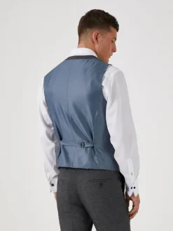 Skopes Grey Single Breasted Harcourt Single Breasted Tailored Fit Suit Waistcoat Discount