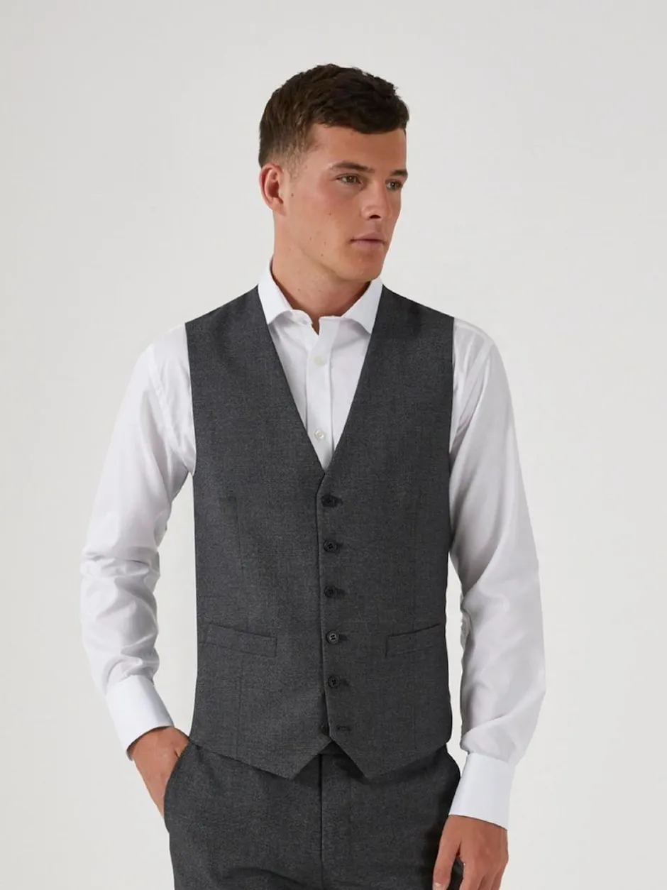 Skopes Grey Single Breasted Harcourt Single Breasted Tailored Fit Suit Waistcoat Discount