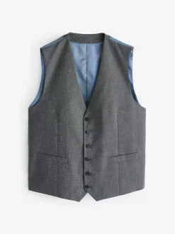 Skopes Grey Single Breasted Harcourt Single Breasted Tailored Fit Suit Waistcoat Discount