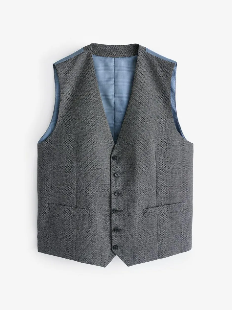 Skopes Grey Single Breasted Harcourt Single Breasted Tailored Fit Suit Waistcoat Discount