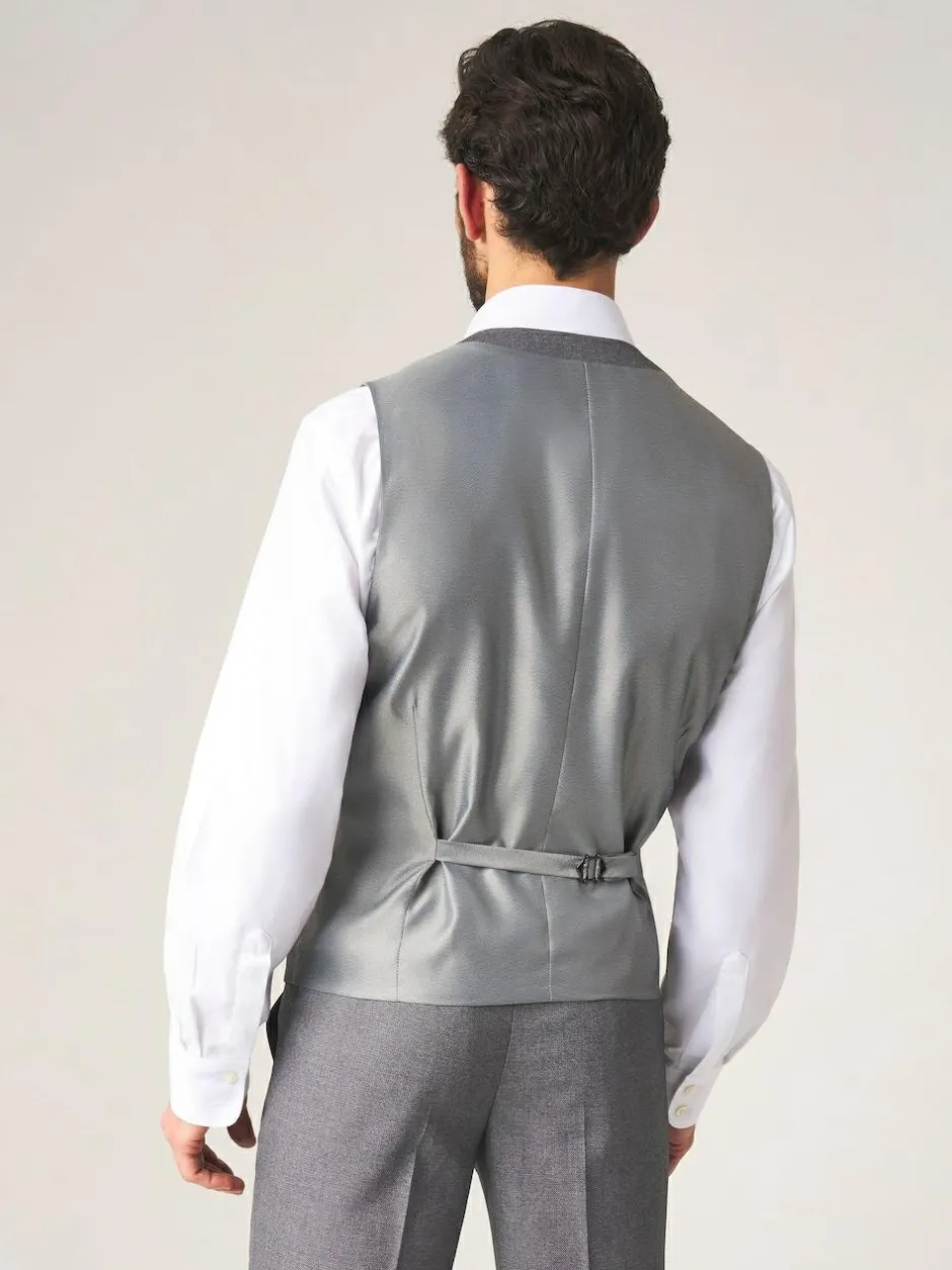 Skopes Light Grey Single Breasted Harcourt Single Breasted Tailored Fit Suit Waistcoat Clearance