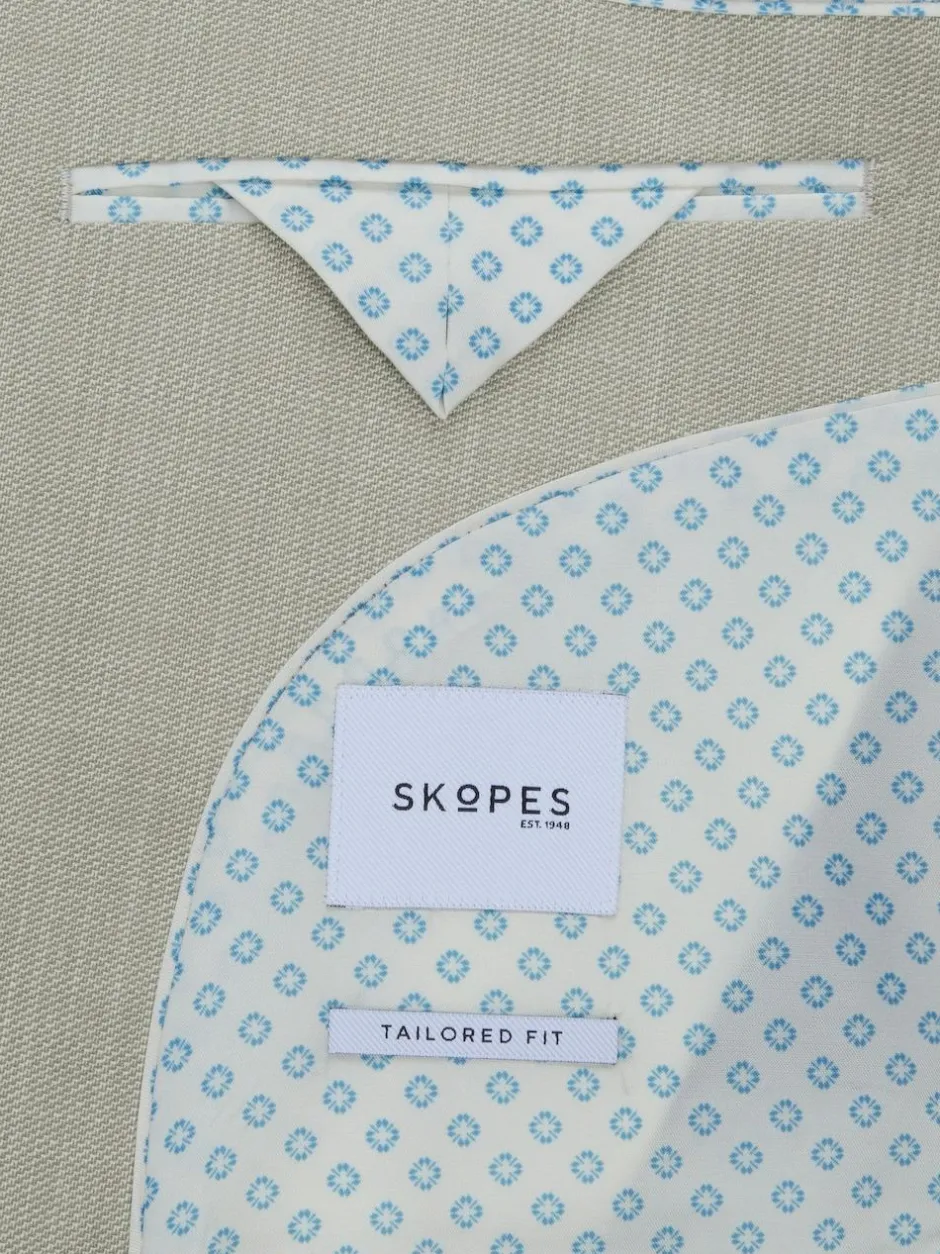 Skopes Tailored Fit Tailored Fit Redding Suit: Jacket Natural Discount