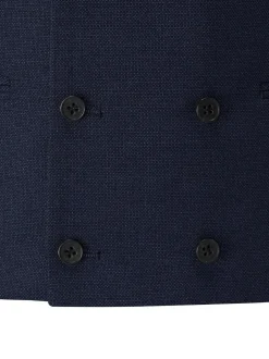 Skopes Double Breasted Harcourt Single Breasted Tailored Fit Suit Waistcoat Navy Blue Discount
