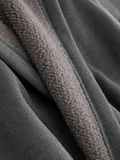 Next Corded Textured Dressing Gown Slate Grey Best