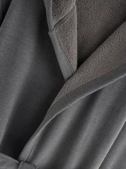 Next Corded Textured Dressing Gown Slate Grey Best