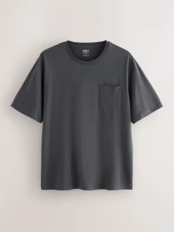 Next Slate Grey Short Sleeve Jersey Pyjamas Set New