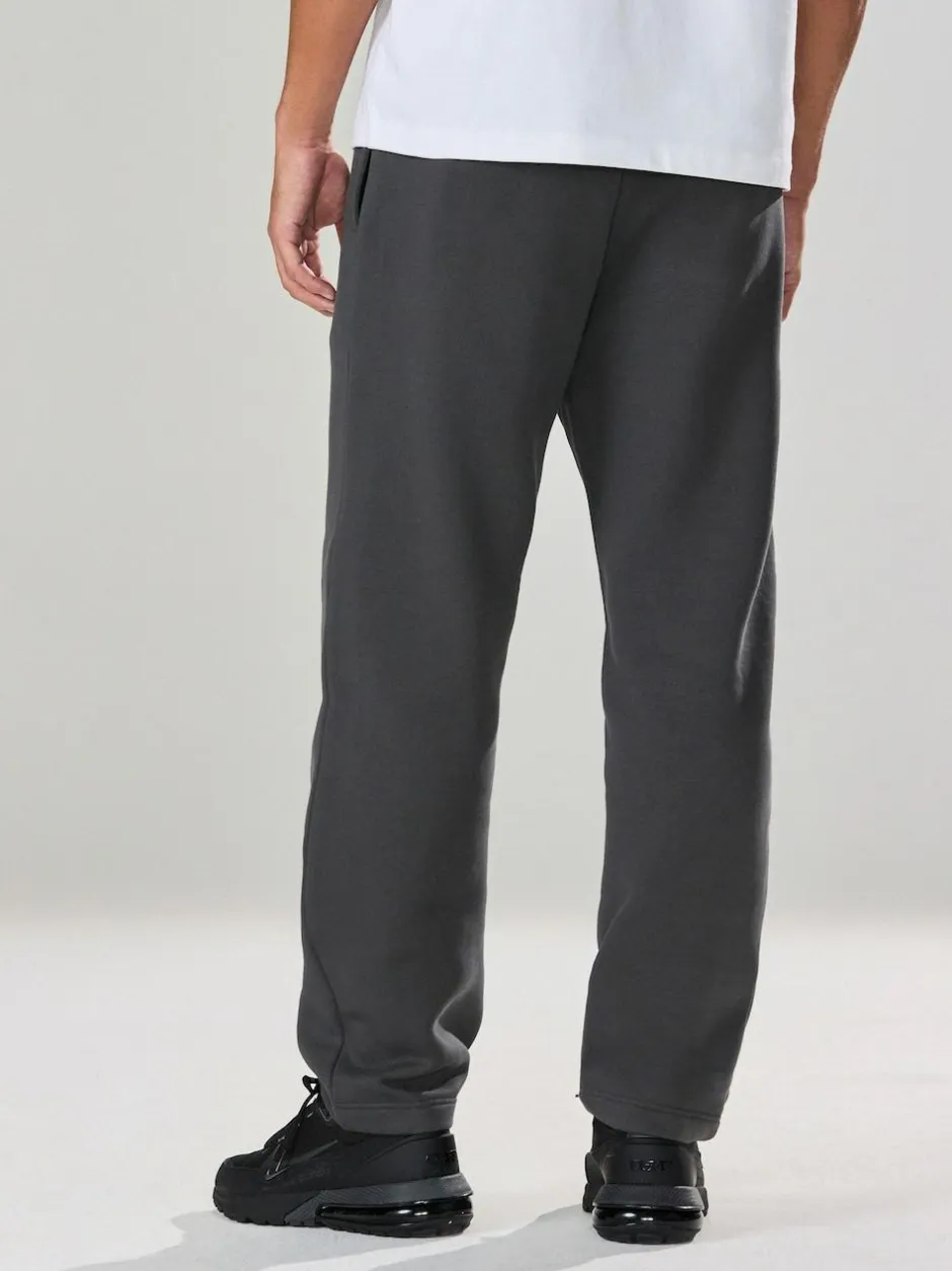 Next Slate Grey Straight Fit Relaxed Fit Brushback Heavyweight Joggers Outlet