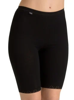 Sloggi Basic+ Long Shorts 2 Pack Black Clearance