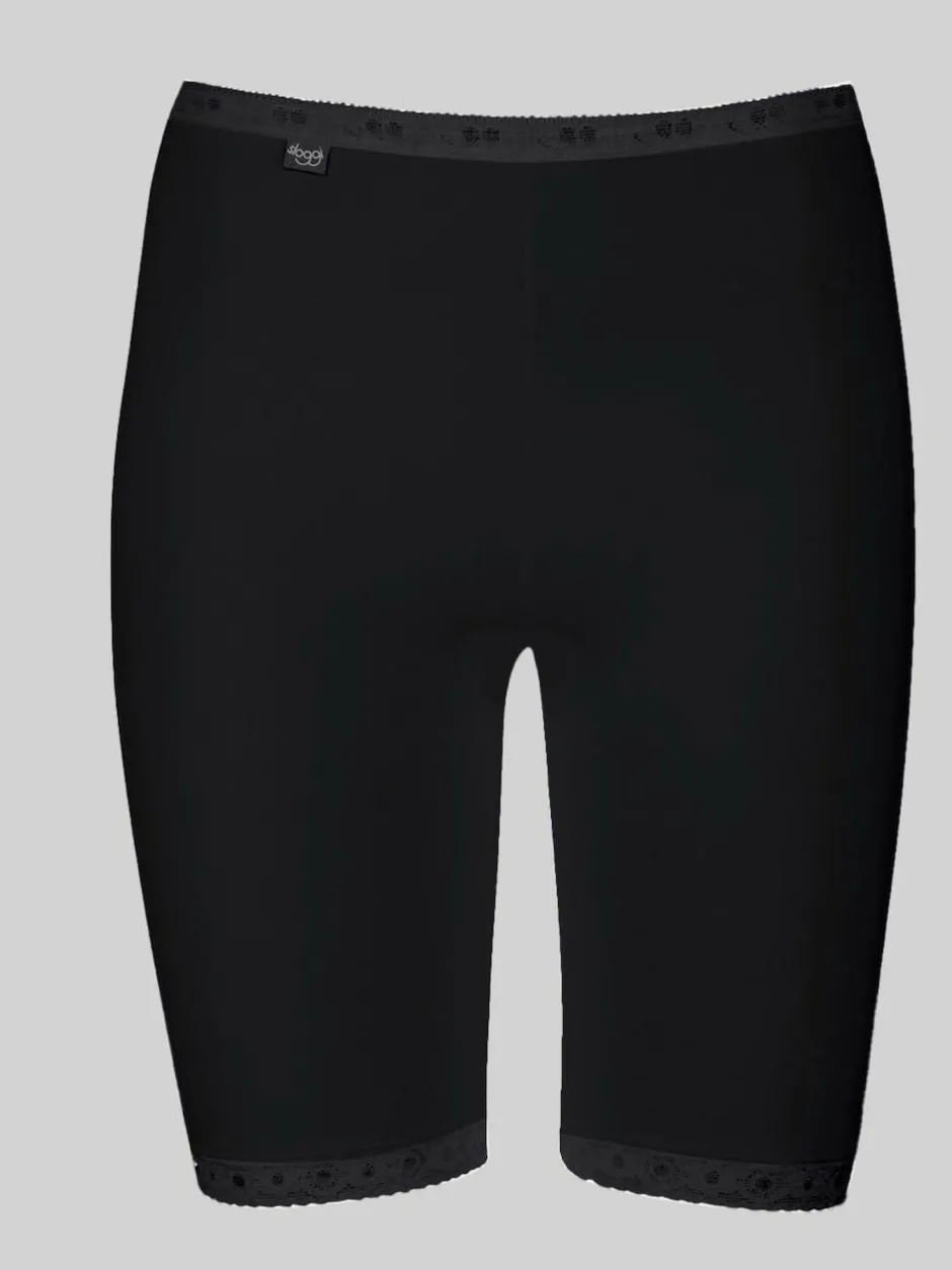 Sloggi Basic+ Long Shorts 2 Pack Black Clearance