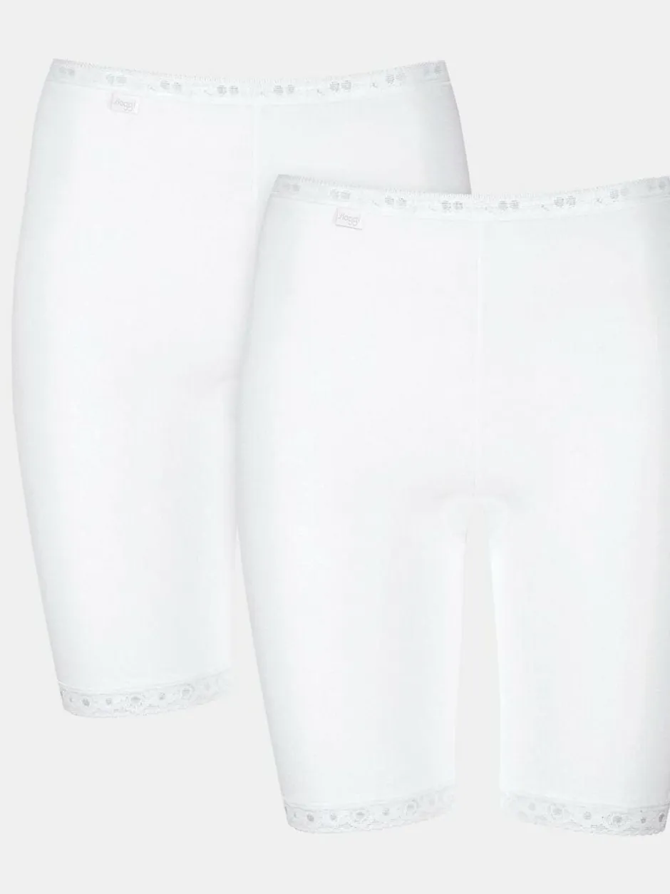 Sloggi Basic+ Long Shorts 2 Pack White