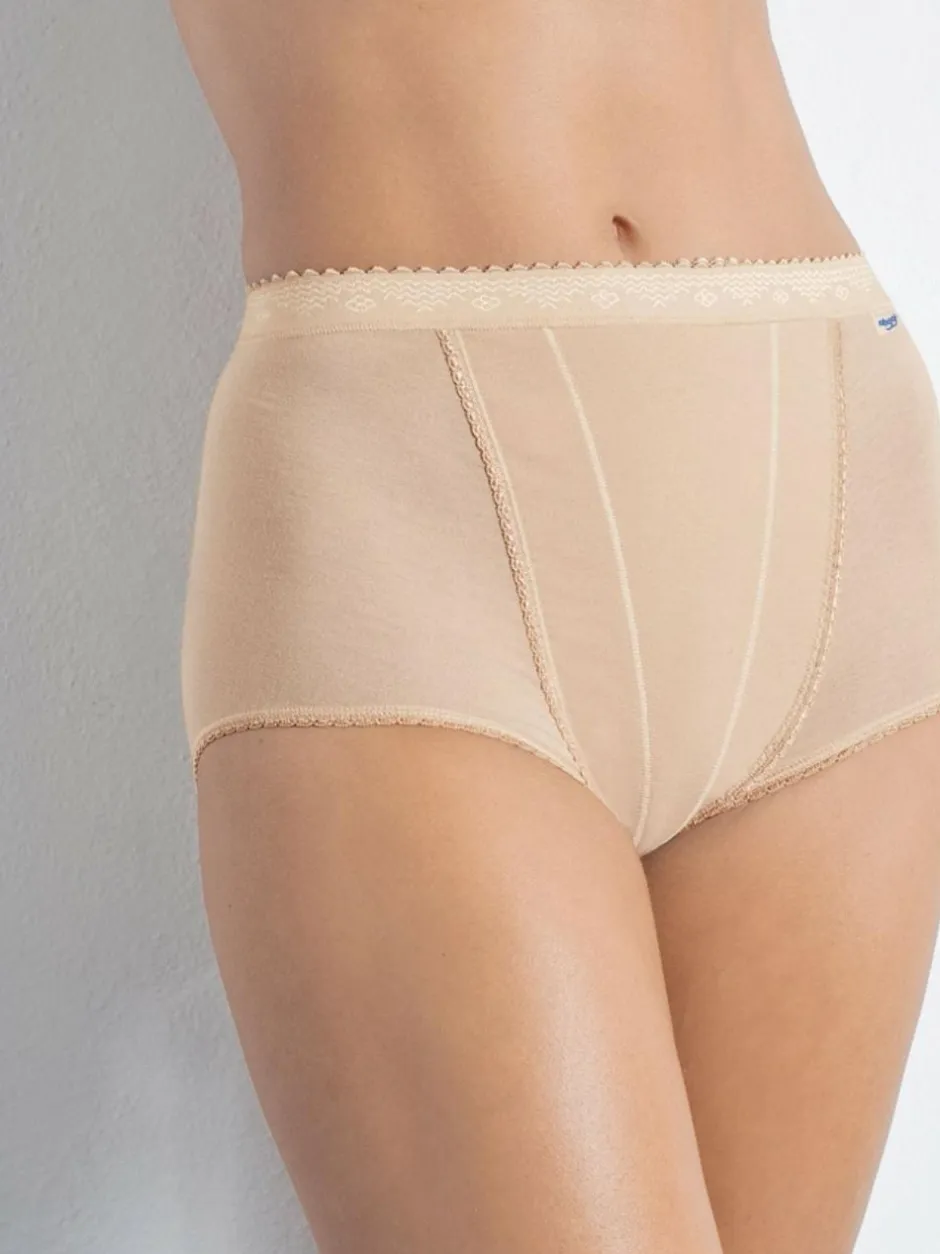 Sloggi Tummy Control 2 Pack Knickers Nude Sale