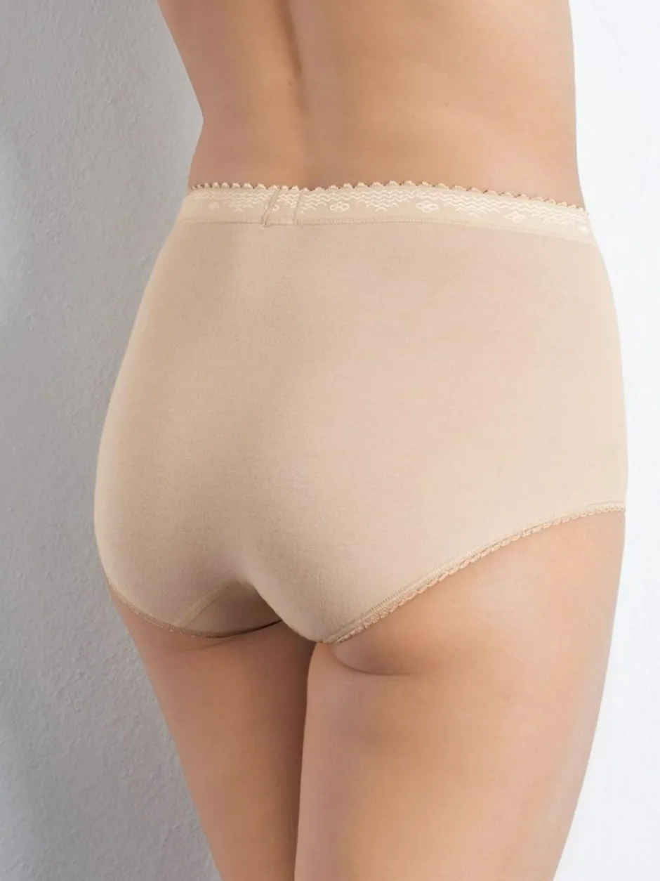 Sloggi Tummy Control 2 Pack Knickers Nude Sale