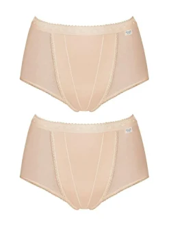 Sloggi Tummy Control 2 Pack Knickers Nude Sale