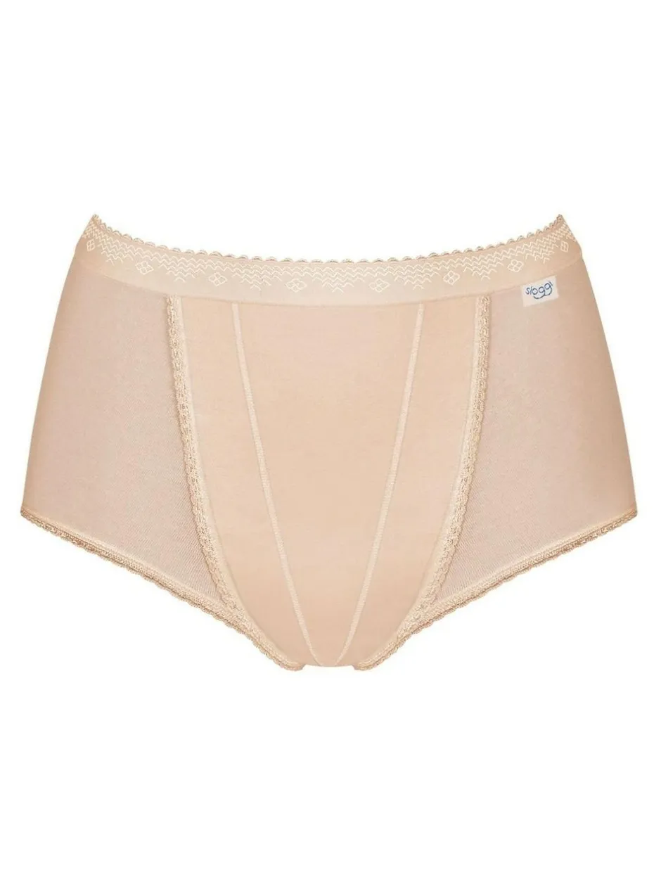 Sloggi Tummy Control 2 Pack Knickers Nude Sale