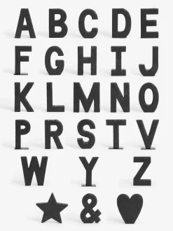 Next Small Black Bronx Wood Effect Alphabet Ornament Best