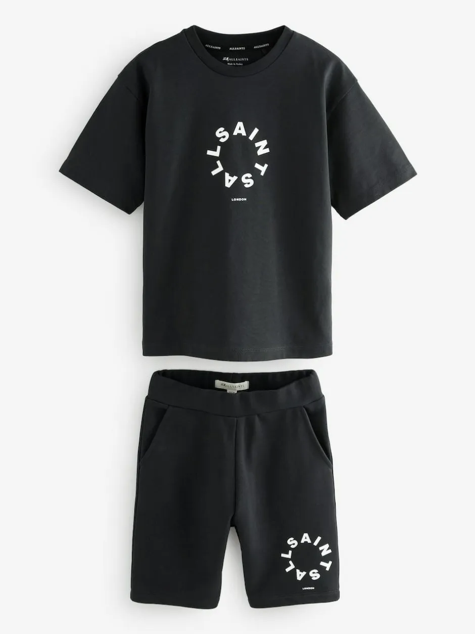 smALLSAINTS Tierra T-Shirt and Sweat Shorts Set Black Best