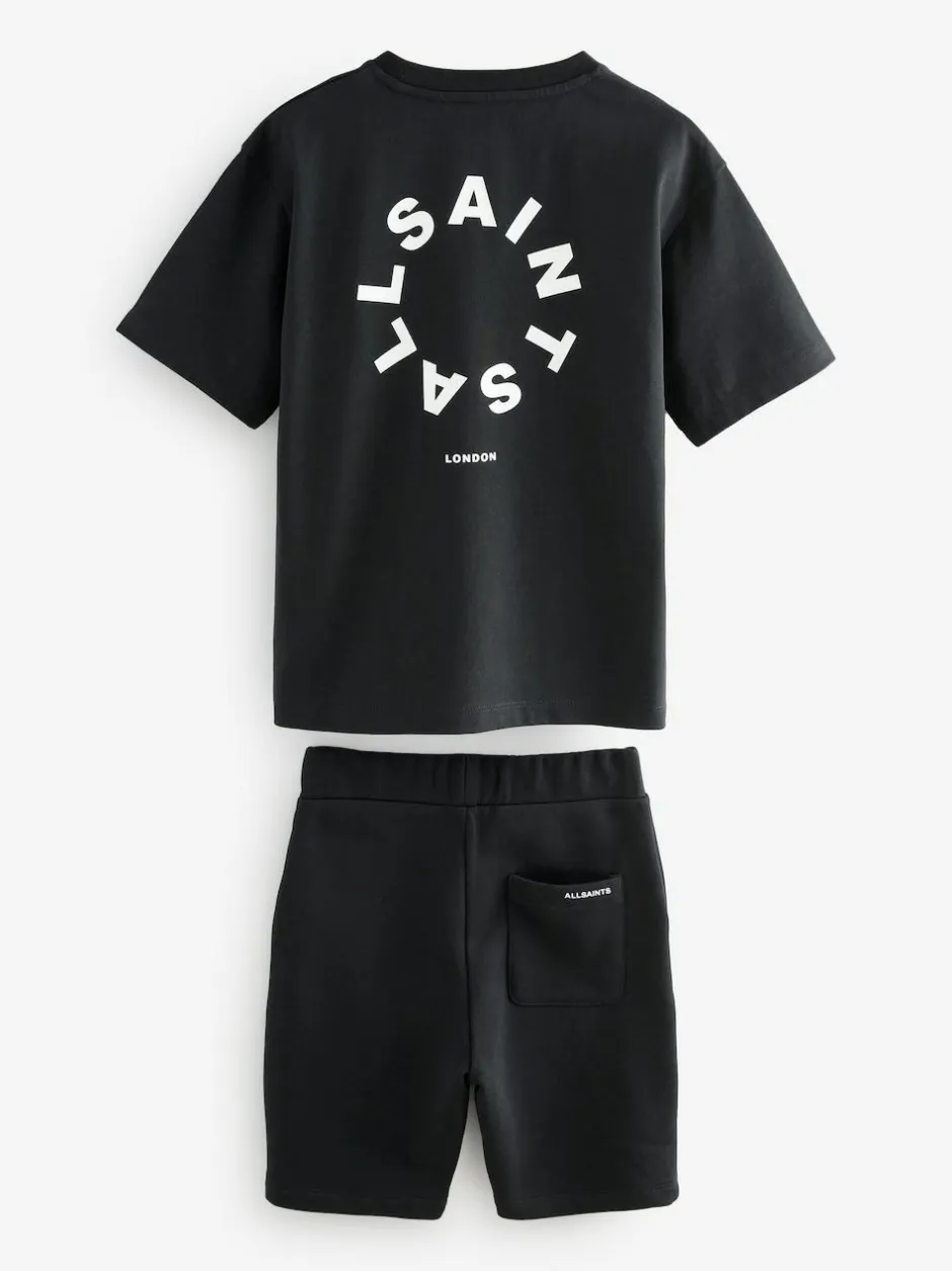 smALLSAINTS Tierra T-Shirt and Sweat Shorts Set Black Best