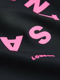 smALLSAINTS Black Tierra Logo Asymmetric Swimsuit Online