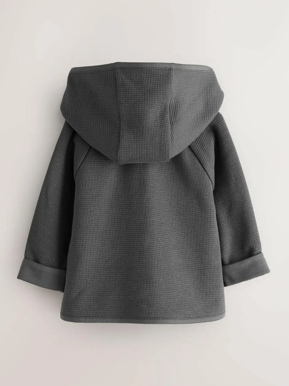 smALLSAINTS Charcoal Grey Textured Baby Boys Jacket Outlet