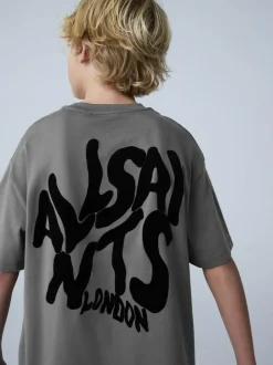 smALLSAINTS Orlando T-Shirt and Sweat Shorts Set Charcoal Grey/Flocked Discount