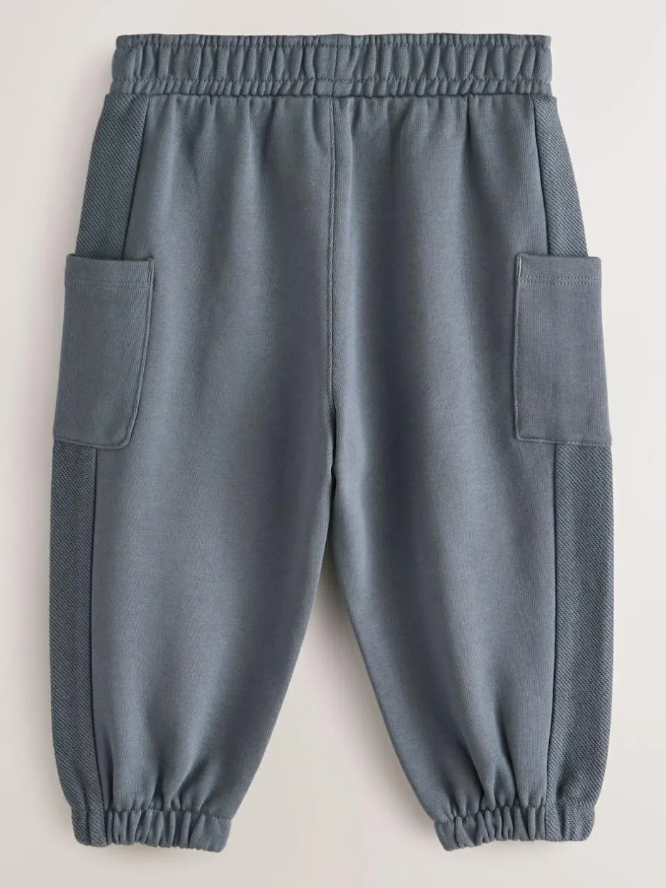 smALLSAINTS Charcoal Grey Barrel Leg Younger Boys Sweatpants New