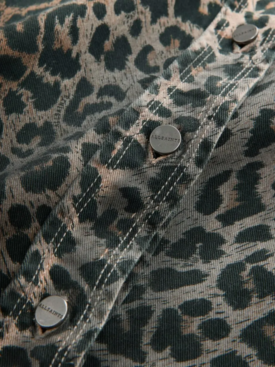 smALLSAINTS Leopard Lily Oversized Shacket Online
