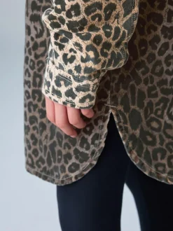 smALLSAINTS Leopard Lily Oversized Shacket Online