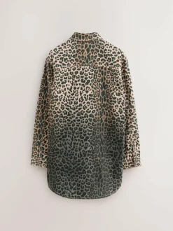 smALLSAINTS Leopard Lily Oversized Shacket Online