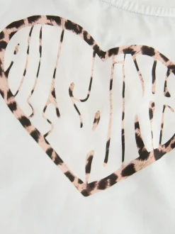 smALLSAINTS Leopard Lover T-Shirt and Wide Leg Leggings Set