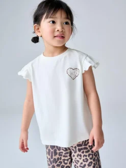 smALLSAINTS Leopard Lover T-Shirt and Wide Leg Leggings Set