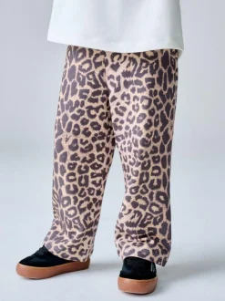 smALLSAINTS Leopard Lover T-Shirt and Wide Leg Leggings Set